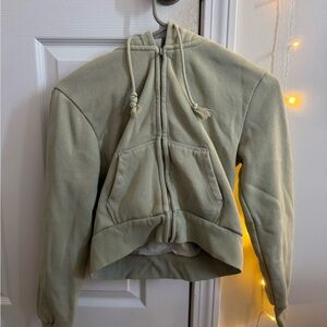 Brandy Melville Sage Green Hoodie